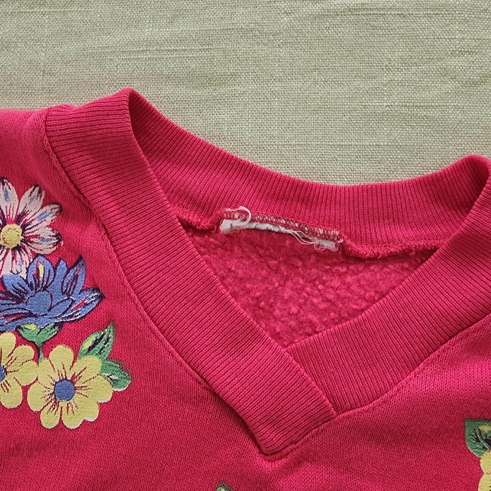 Vintage Floral Crewneck 5t - Picture 3 of 6